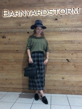 BARNYARDSTORM本部さん（レディース・157cm）の夏コーディネート