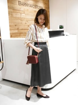 BARNYARDSTORM本部さん（レディース・163cm）の夏コーディネート