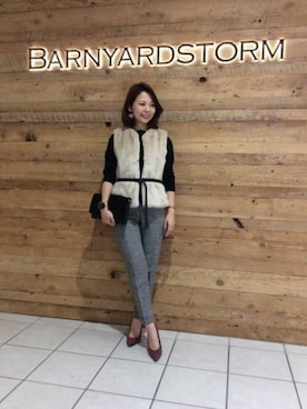 BARNYARDSTORM本部さん（レディース・157cm）の秋コーディネート