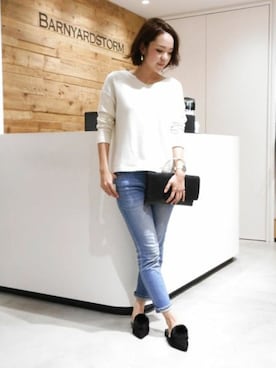 BARNYARDSTORM本部さん（レディース・164cm）の秋コーディネート