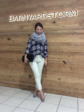BARNYARDSTORM本部さん（レディース・158cm）の秋コーディネート