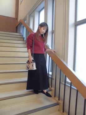 「タッセルローファー」｜「アイテム（スリッポン）」を使った、BARNYARDSTORM本部さん（レディース・152cm）の秋コーディネート