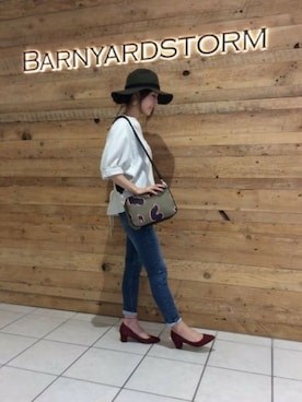 BARNYARDSTORM本部さん（レディース・159cm）の秋コーディネート