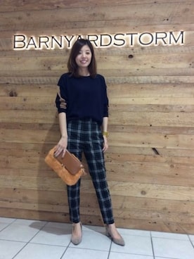 BARNYARDSTORM本部さん（レディース・170cm）の秋コーディネート