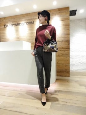 BARNYARDSTORM本部さん（レディース・163cm）の秋コーディネート