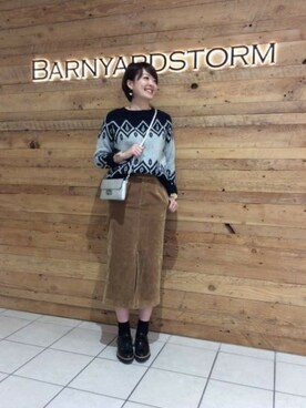 BARNYARDSTORM本部さん(レディース・173cm)の秋コーディネート