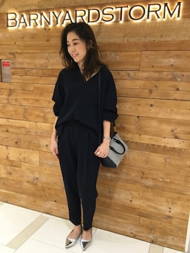 BARNYARDSTORM本部さん（レディース・160cm）の冬コーディネート