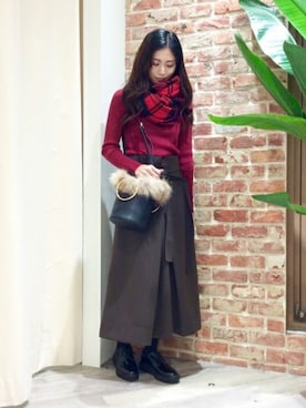 BARNYARDSTORM本部さん（レディース・168cm）の冬コーディネート