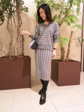 BARNYARDSTORM本部さん（レディース・163cm）の冬コーディネート