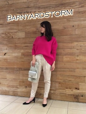 BARNYARDSTORM本部さん（レディース・157cm）の冬コーディネート