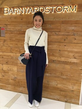 BARNYARDSTORM本部さん(レディース・160cm)の冬コーディネート