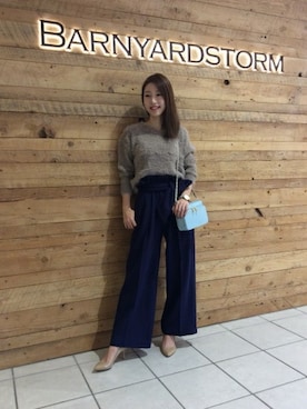 BARNYARDSTORM本部さん（レディース・158cm）の冬コーディネート