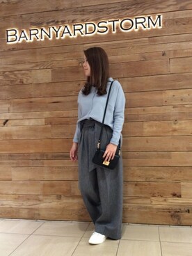 BARNYARDSTORM本部さん（レディース・155cm）の冬コーディネート