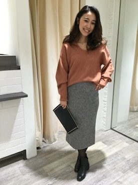 BARNYARDSTORM本部さん（レディース・160cm）の冬コーディネート