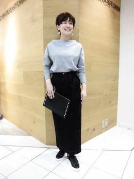 BARNYARDSTORM本部さん（レディース・157cm）の冬コーディネート