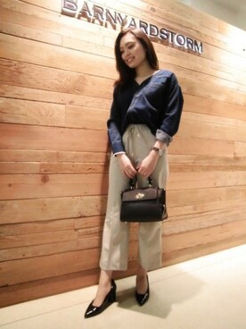 BARNYARDSTORM本部さん（レディース・160cm）の冬コーディネート