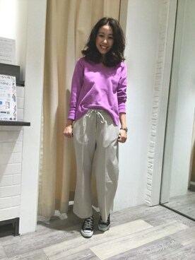 BARNYARDSTORM本部さん（レディース・160cm）の冬コーディネート