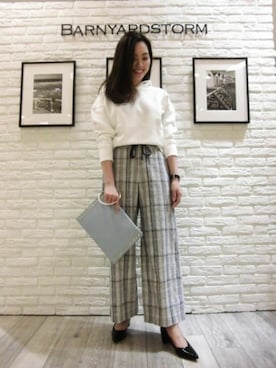 BARNYARDSTORM本部さん（レディース・160cm）の冬コーディネート