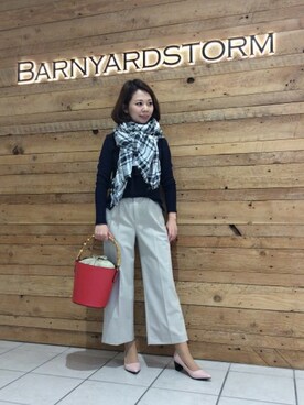 BARNYARDSTORM本部さん（レディース・157cm）の冬コーディネート