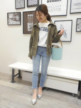 BARNYARDSTORM本部さん（レディース・158cm）の冬コーディネート