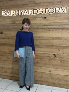 BARNYARDSTORM本部さん（レディース・160cm）の冬コーディネート