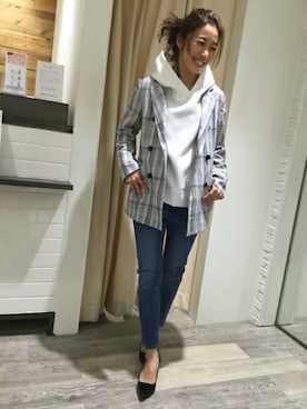 BARNYARDSTORM本部さん（レディース・160cm）の冬コーディネート