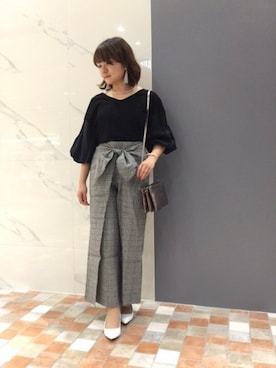 「BARNYARDSTORM（バンヤードストーム）のBARNYARDSTORM / 3ポケットショルダーバッグ（ショルダーバッグ）」を使った、BARNYARDSTORM本部さん（レディース・150cm）の春コーディネート