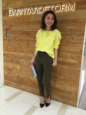 BARNYARDSTORM本部さん（レディース・160cm）の春コーディネート