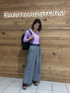 BARNYARDSTORM本部さん（レディース・158cm）の春コーディネート