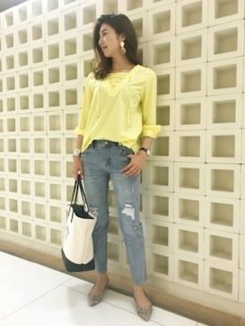 BARNYARDSTORM本部さん（レディース・172cm）の春コーディネート