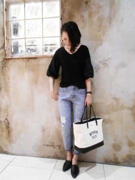 BARNYARDSTORM本部さん（レディース・170cm）の春コーディネート