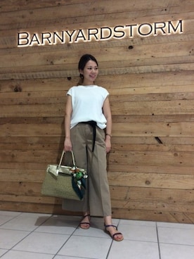 「カゴトート」｜BARNYARDSTORM本部さん（レディース・157cm）の春コーディネート