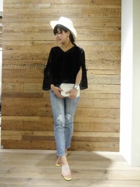 BARNYARDSTORM本部さん(レディース・163cm)の春コーディネート