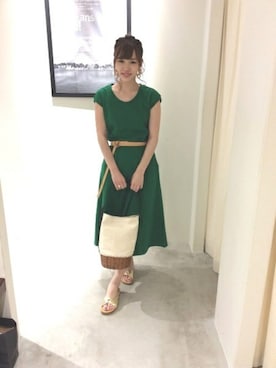 「メタリックサンダル」｜BARNYARDSTORM本部さん（レディース・163cm）の春コーディネート