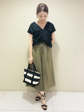 「スカウチョ」｜BARNYARDSTORM本部さん（レディース・156cm）の春コーディネート