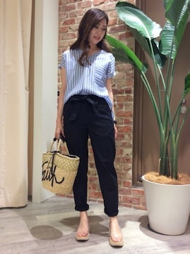 BARNYARDSTORM本部さん（レディース・160cm）の夏コーディネート