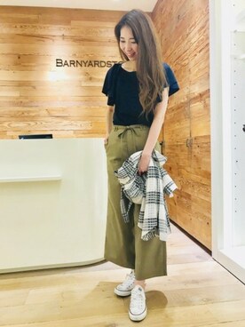 BARNYARDSTORM本部さん（レディース・174cm）の夏コーディネート