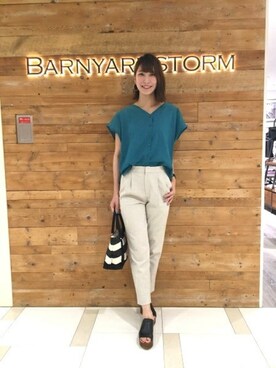 BARNYARDSTORM本部さん(レディース・169cm)の夏コーディネート