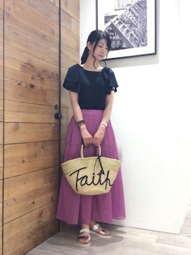 BARNYARDSTORM本部さん（レディース・170cm）の夏コーディネート