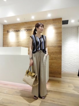 BARNYARDSTORM本部さん(レディース・169cm)の夏コーディネート