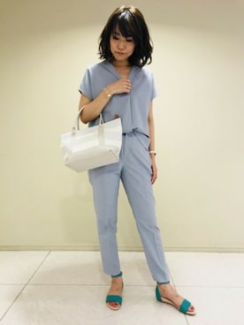 BARNYARDSTORM本部さん（レディース・159cm）の夏コーディネート