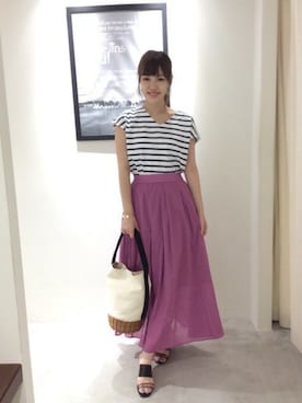 BARNYARDSTORM本部さん（レディース・163cm）の夏コーディネート