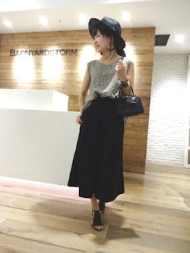 BARNYARDSTORM本部さん（レディース・163cm）の夏コーディネート