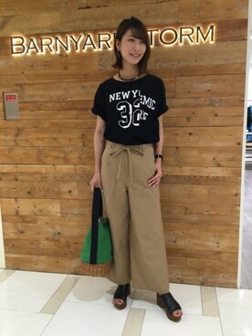 BARNYARDSTORM本部さん（レディース・170cm）の夏コーディネート