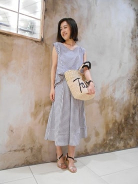 BARNYARDSTORM本部さん（レディース・163cm）の夏コーディネート