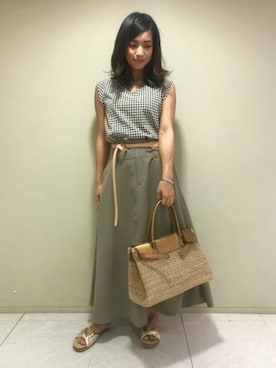 BARNYARDSTORM本部さん（レディース・164cm）の夏コーディネート