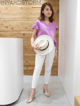 BARNYARDSTORM本部さん（レディース・162cm）の夏コーディネート