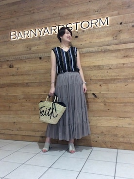 BARNYARDSTORM本部さん(レディース・173cm)の夏コーディネート