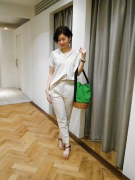 BARNYARDSTORM本部さん（レディース・165cm）の夏コーディネート