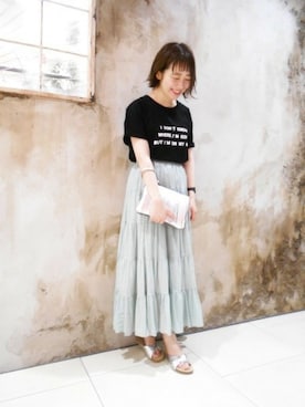 BARNYARDSTORM本部さん（レディース・170cm）の夏コーディネート